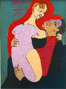 Ernst Ludwig Kirchner Great Lovers ( Mr and Miss Hembus) oil on canvas